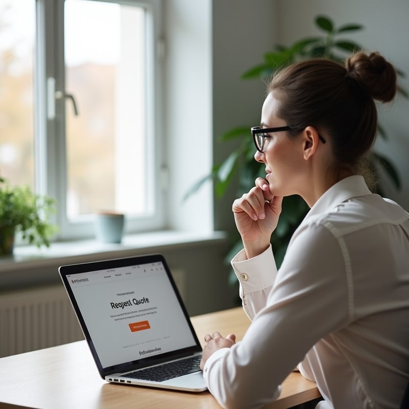 CTA och offertknapp på hemsida